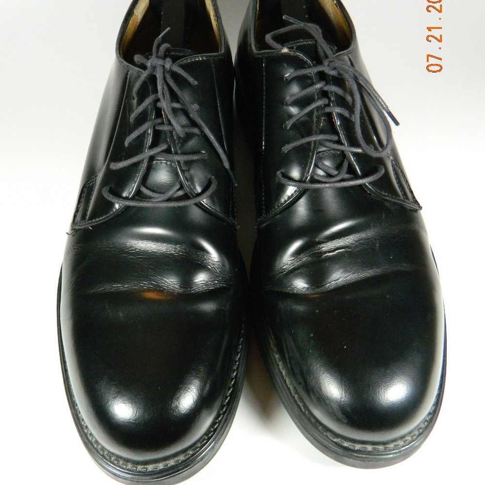 Mens BOSTONIAN Black Leather Shoes Oxford Sz 12 M